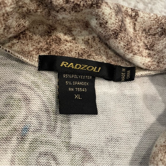 Women’s Radzoli XL multi-colored vibrant print cowl neck pullover - Picture 7 of 13